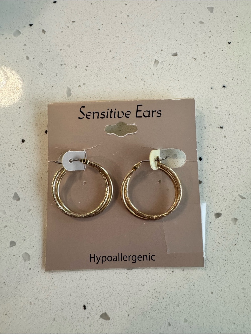 Gold Hoop Earrings - Hypoallergenic
